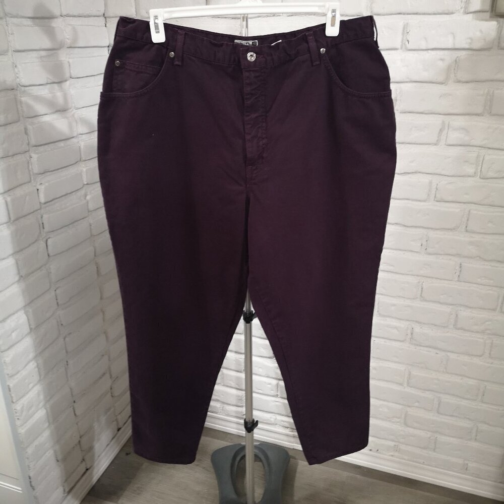 American Eagle Denim Ladies Size 22WP Petite Western Purple Made in Canada Jeans